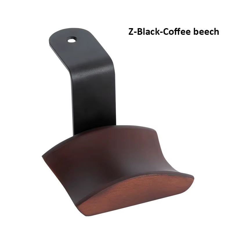 Wooden Headphones Stand Holder Aluminum Alloy Desk Lock Clip Headphone Bracket Easy Install Headset Display Hanger